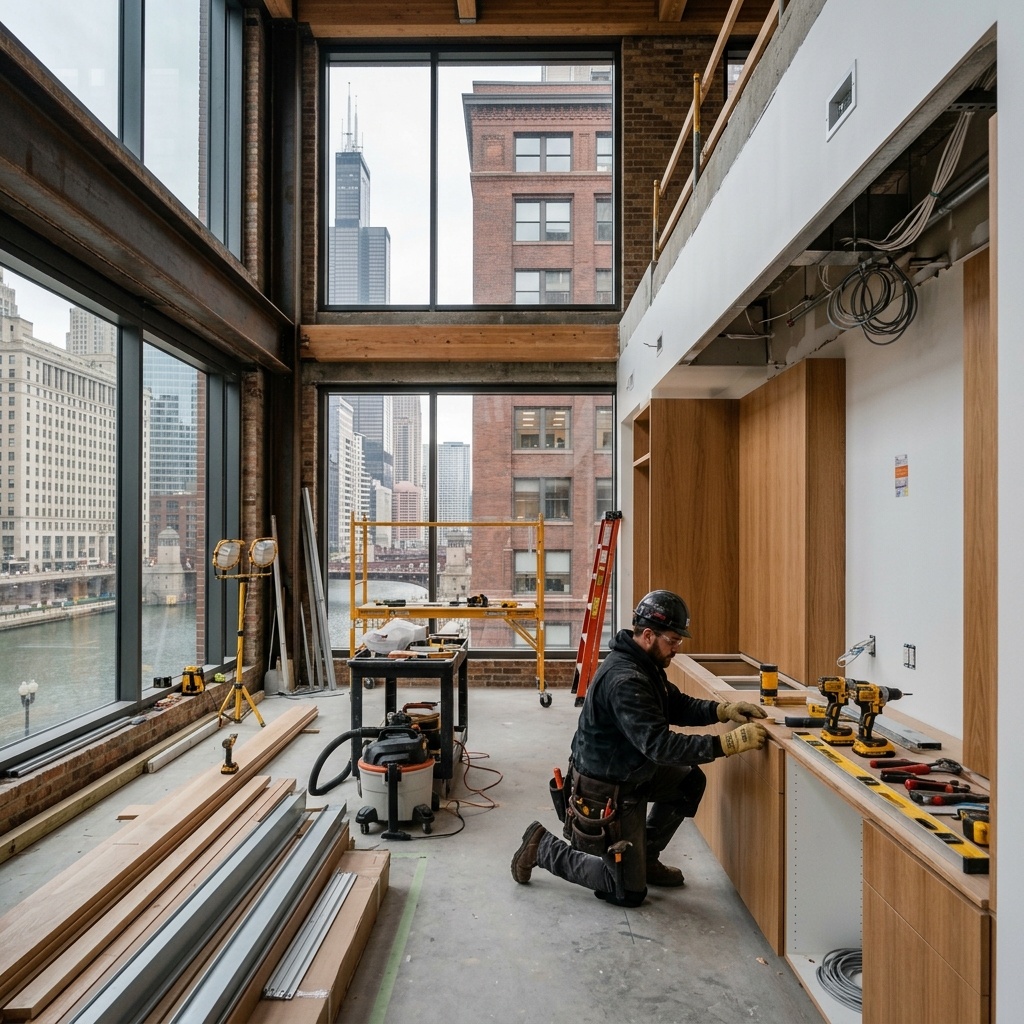 Completed commercial renovation in Chicago by Matylac Development